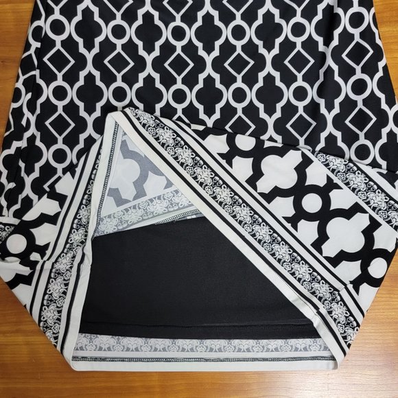 International Concepts Border Print Dress - S - Picture 3 of 5